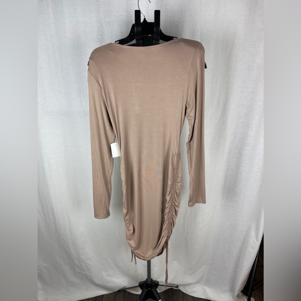 Melrose and Market Side Ruched Long Sleeve Dress Size Medium NWT - Picture 9 of 13